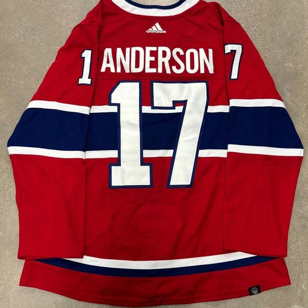 Adidas Montreal Canadiens Josh Anderson 17 Authentic Home Jersey Size 52